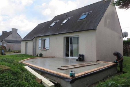 Dalle béton sablières douglas
