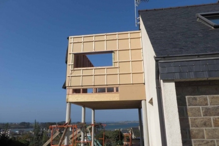 extension bois fibre isolation exterieure