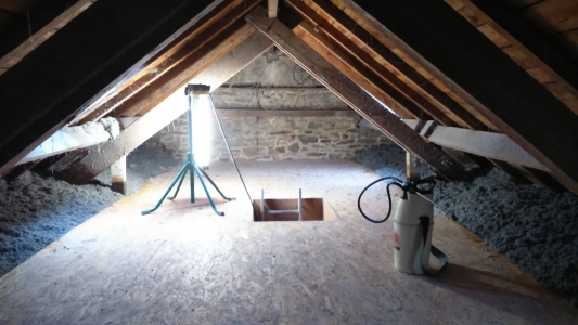 isolation des combles en ouate de cellulose