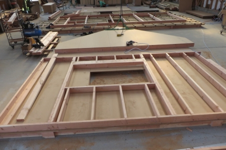Maison bois fabrication à l'atelier