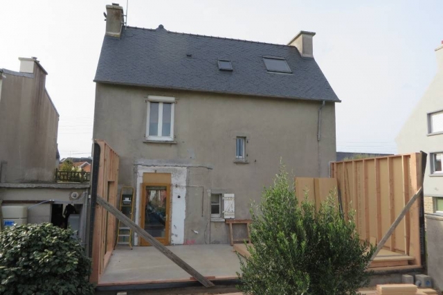Levage sur place de l'ossature bois