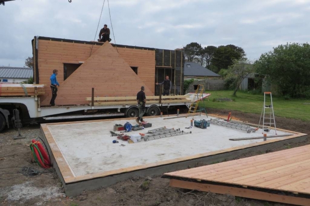 Levage maison bois finistère