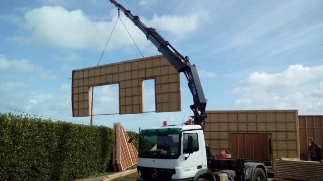 Levage maison ossature bois