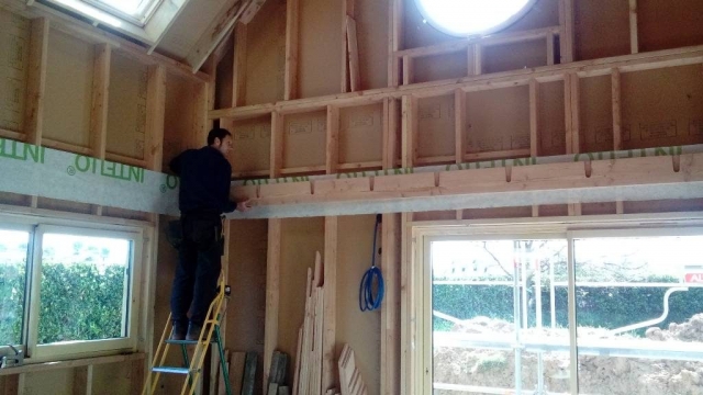 Fabrication du solivage apparent