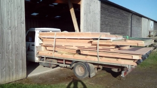 Chargement des murs sur plateau