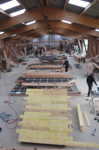 Extension bois - Fabrication à l'atelier - L'Acacia