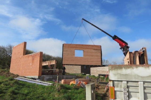Levage maison ossature bois