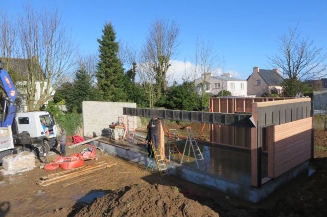 Levage maison ossature bois