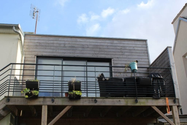 Terrasse sur pilotis bois