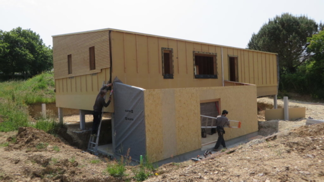 maison de plain pied bois loperhet