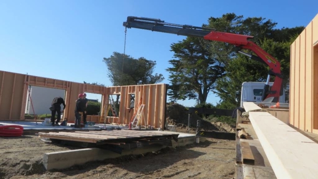 Levage maison bois - Scop Acacia