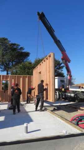 Levage maison bois - Scop Acacia