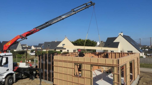 Levage maison bois - Scop Acacia