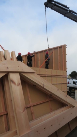 Levage maison bois - Scop Acacia