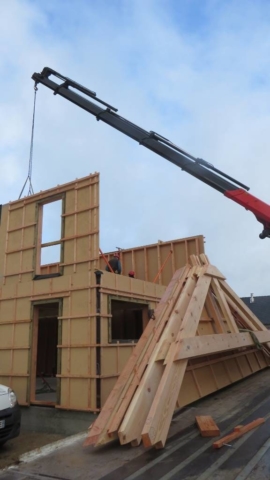 Levage maison bois - Scop Acacia