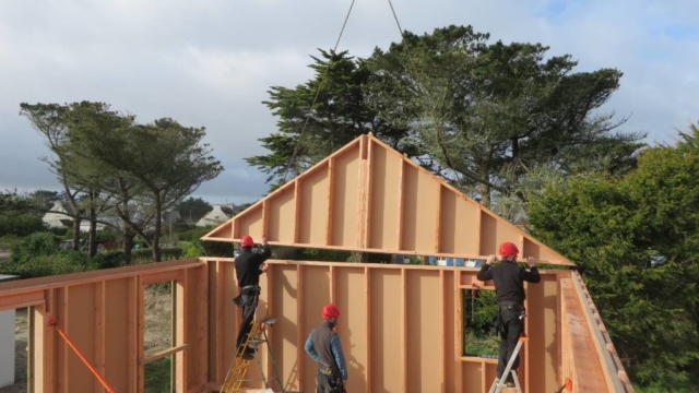Levage maison bois - Scop Acacia