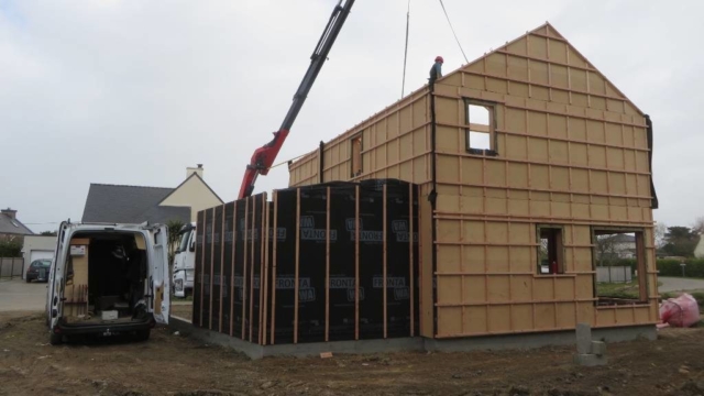 Levage maison bois - Scop Acacia