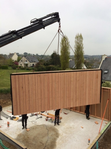 levage maison ossature bois - scop l'Acacia