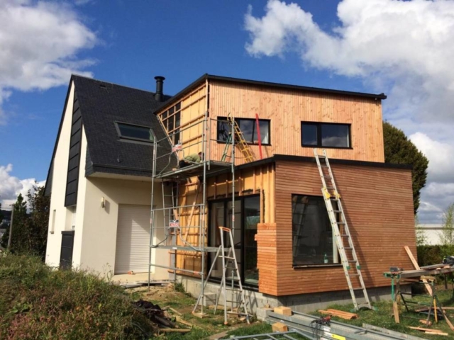 extension ossature bois landerneau - scop l'Acacia