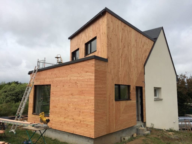 extension ossature bois landerneau - scop l'Acacia