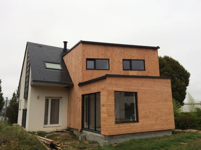 extension ossature bois landerneau - scop l'Acacia