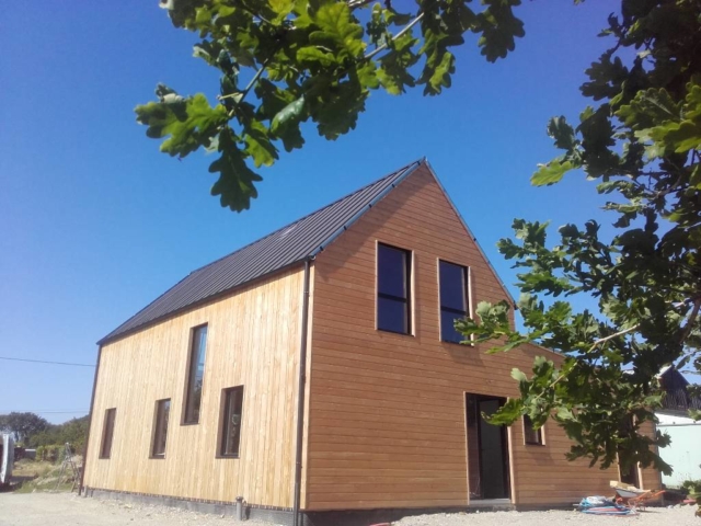 maison ossature bois contemporaine bohars