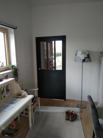 Porte à galandage style atelier - Scop l'Acacia