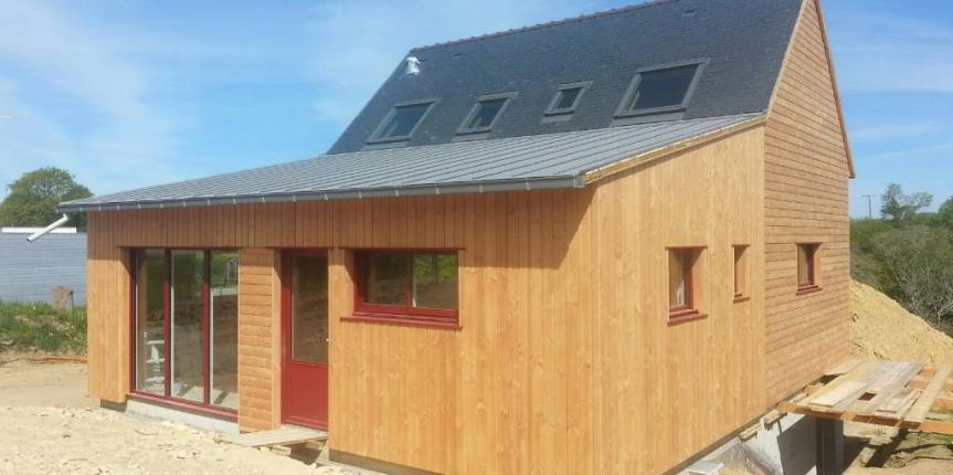 Maison bois Finistère Sud Ploneour Lanvern