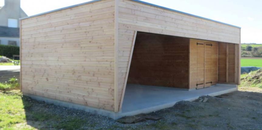 carport bois landeda cMJL-007