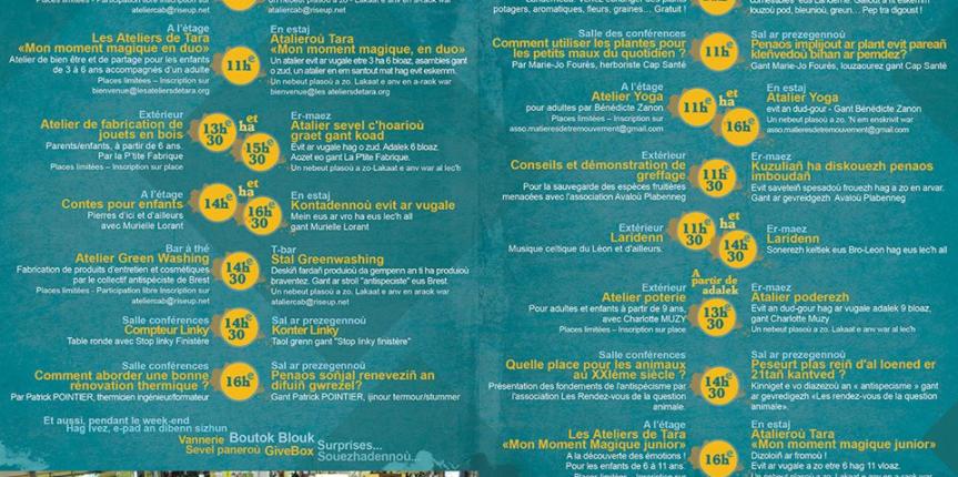 Programme Foire Bio 2018