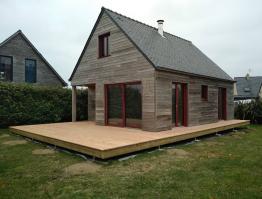 Terrasse en bois douglas Portsall