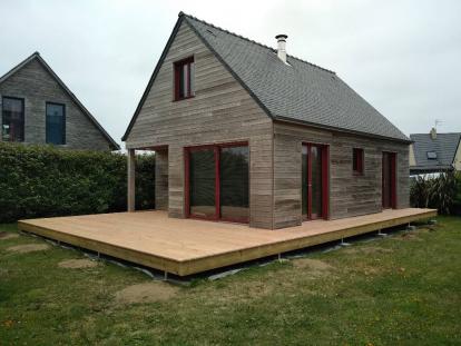 Terrasse en bois douglas Portsall