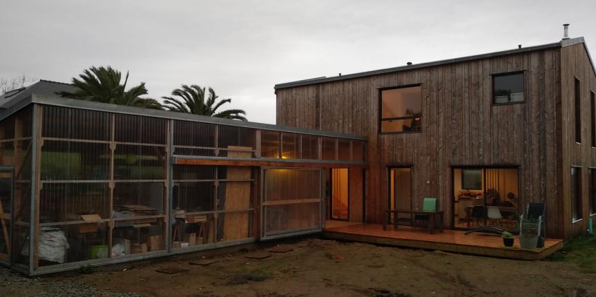 Maison ossature bois avec jardin d’hiver Plougonvelin