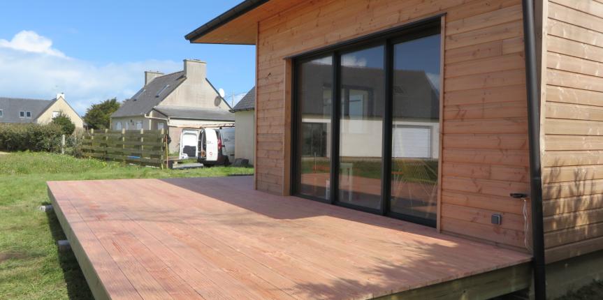 Terrasse bois en pin Douglas Landéda