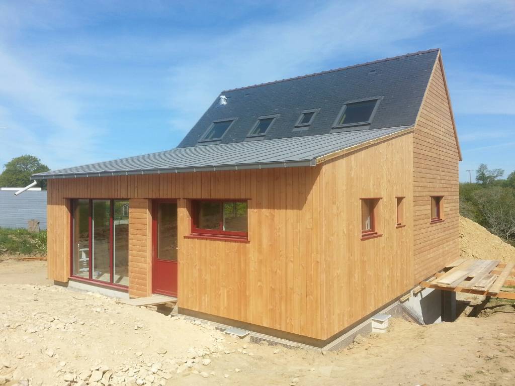 Maison bois Finistère Sud Ploneour Lanvern