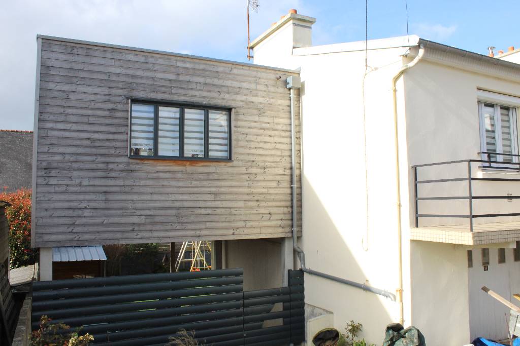 Extension et Terrasse bois sur pilotis – Guipavas