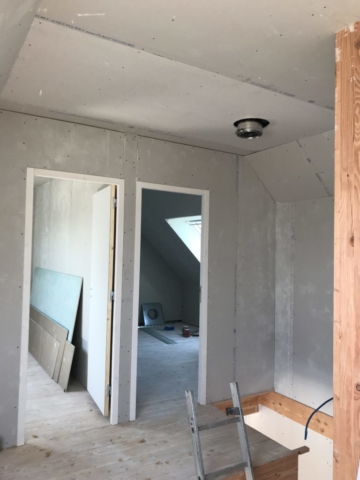 Aménagement intérieur maison bois Landeda