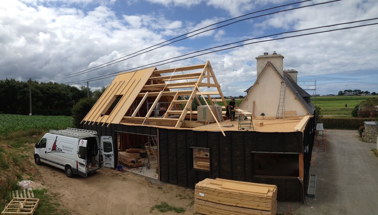 Extension bois à Kerlouan