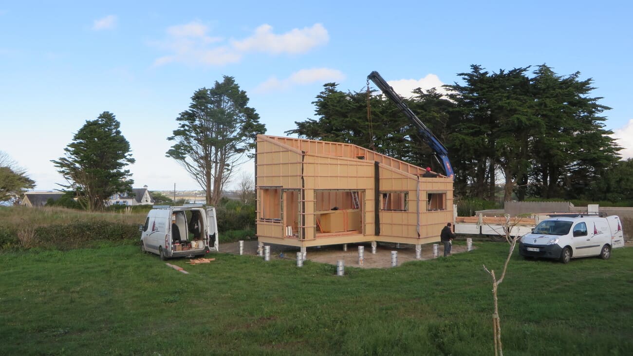 Micro maison ossature bois à St Pabu