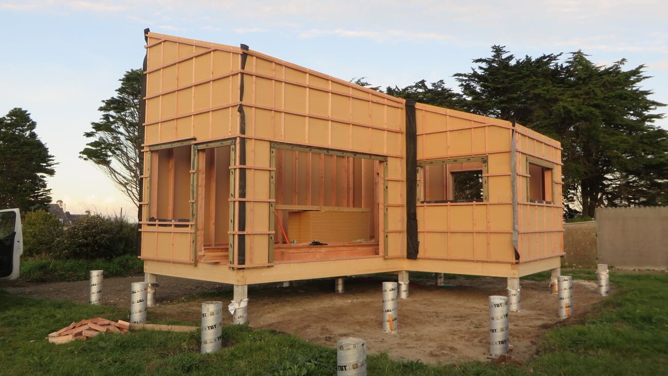 Micro maison ossature bois à St Pabu