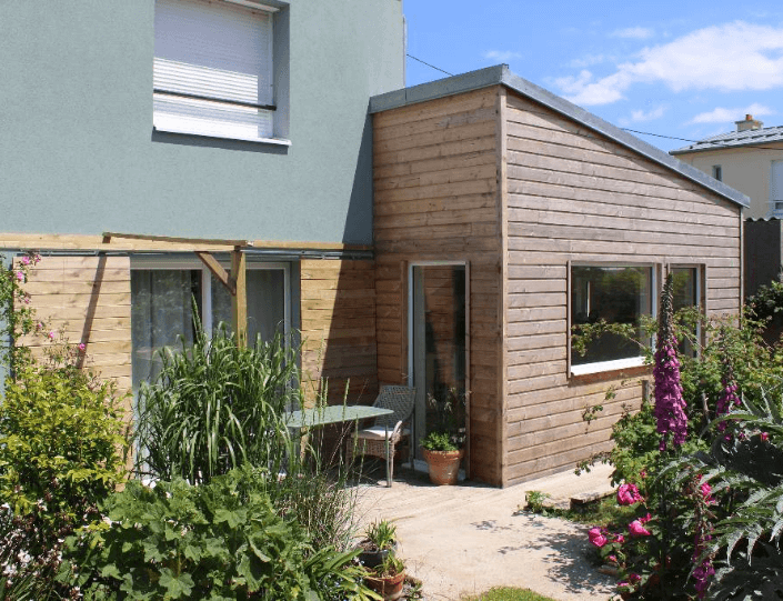 Extension ossature bois et ITE – Scop L’Acacia