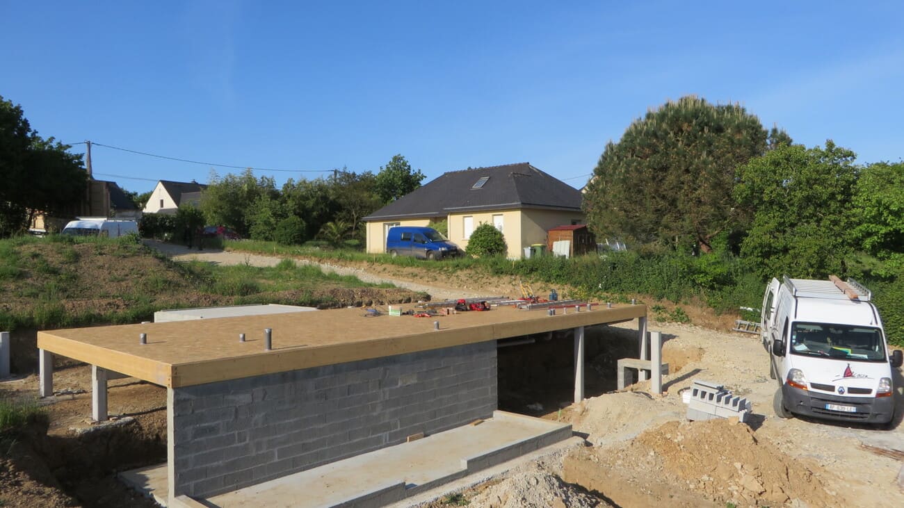 Maison de plain-pied bioclimatique à Loperhet