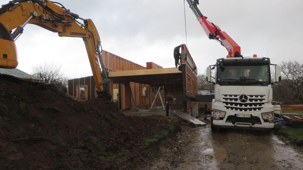 Maison ossature bois contemporaine