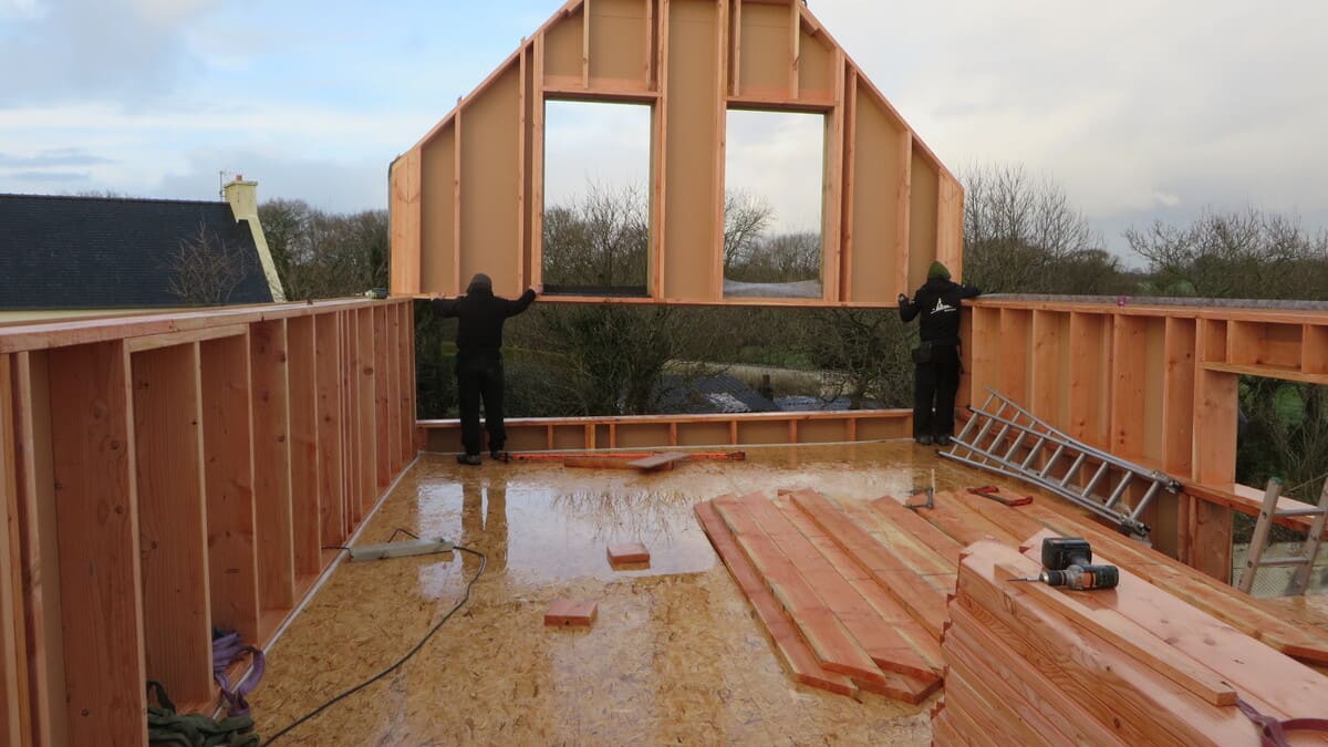 Maison ossature bois contemporaine