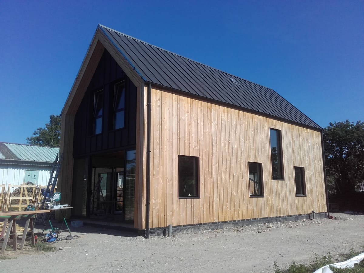 Maison ossature bois contemporaine