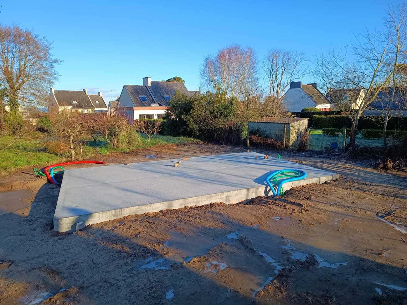 maison ossature bois à St Pabu