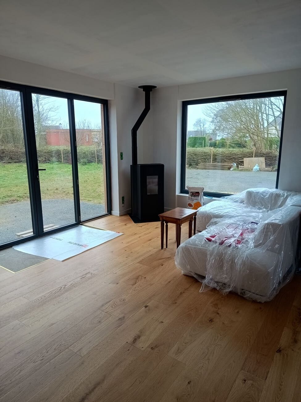 maison ossature bois à St Pabu