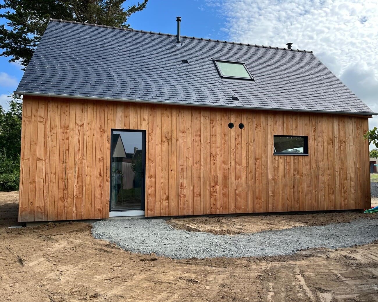 maison ossature bois à St Pabu