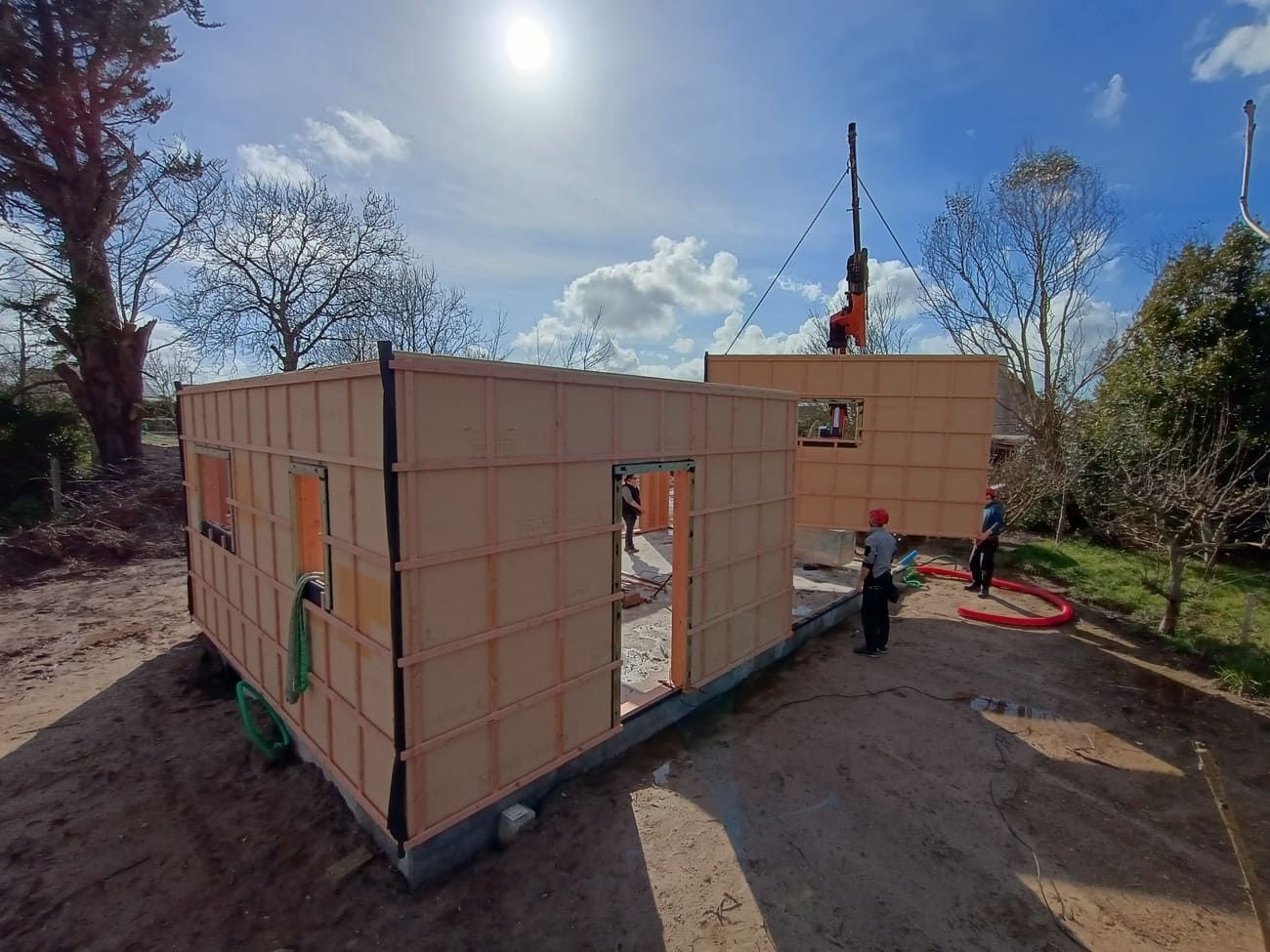 maison ossature bois à St Pabu