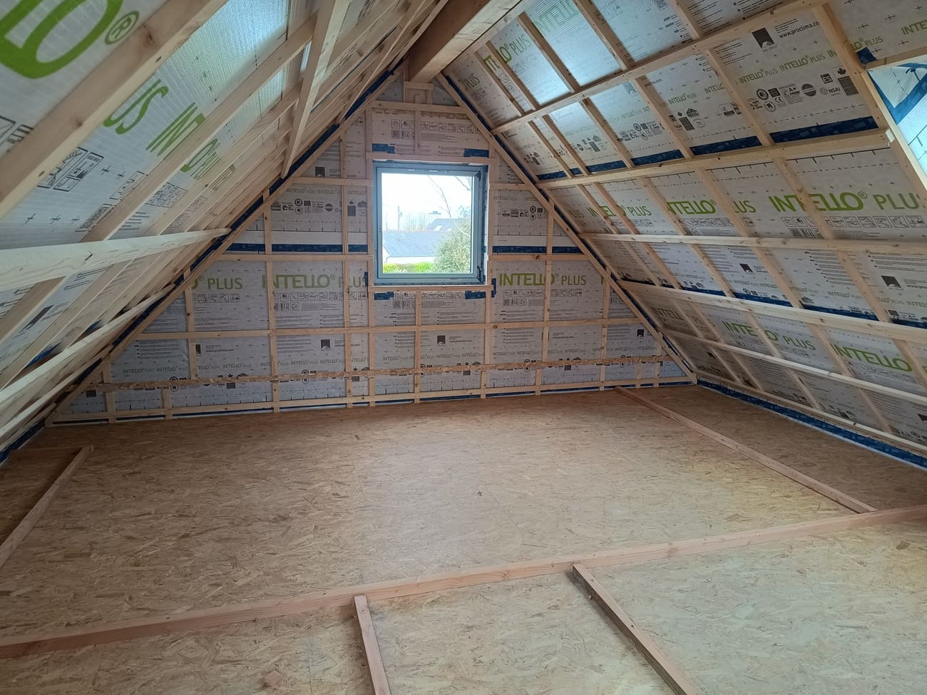 maison ossature bois à St Pabu